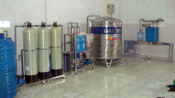 Gi&acirc;y chuyền nước tinh khiết 500l/h x&atilde; Lọc An - huyện Long Th&agrave;nh - Đồng Nai